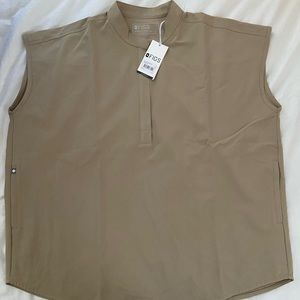 FIGS Beige Scrub Top